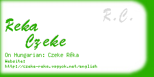 reka czeke business card